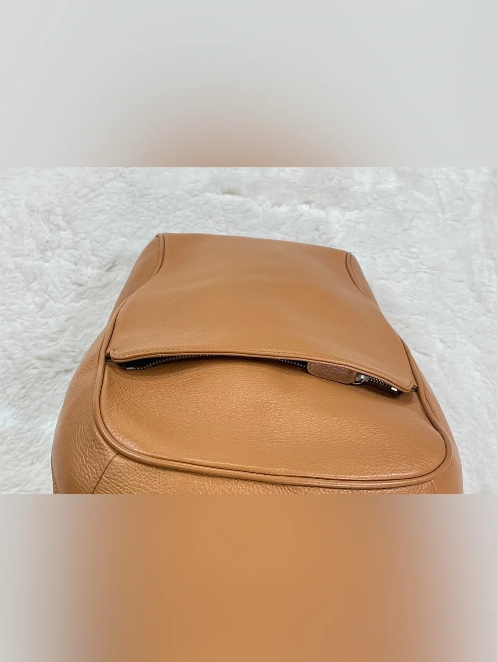 MARUSE Italy Full Grain Leather Laptop Backpack - Like New with Dust Bag